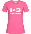 Женская футболка I <3 Chrysler Ярко-розовый фото