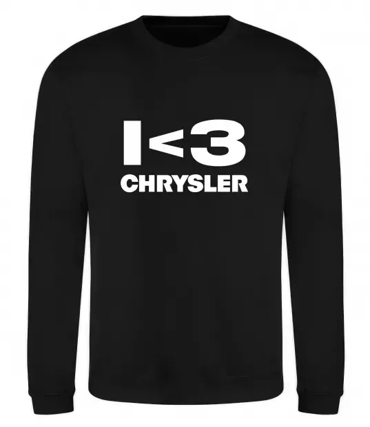 Світшот I <3 Chrysler Чорний фото