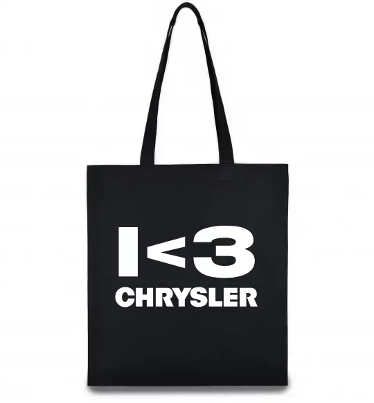Эко-сумка I <3 Chrysler Черный фото