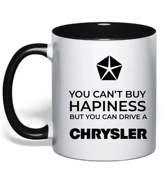 Чашка з кольоровою ручкою Drive Chrysler Чорний фото
