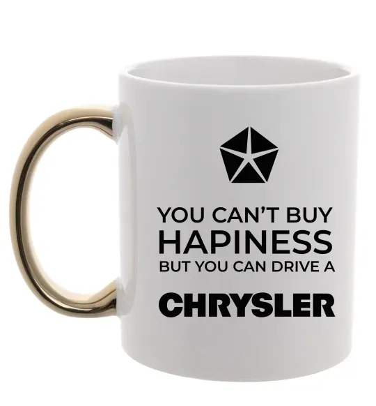 Чашка з кольоровою ручкою Drive Chrysler Золото фото