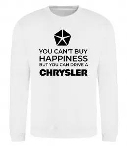 Свитшот Real men drive Chrysler Белый фото