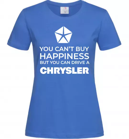 Женская футболка Drive Chrysler Ярко-синий фото