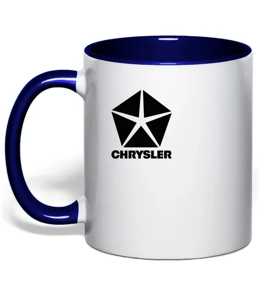 Чашка с цветной ручкой Chrysler Глубокий темно-синий фото