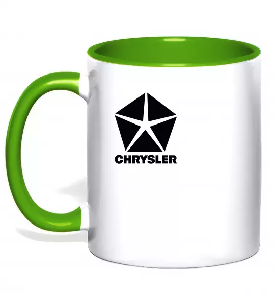 Чашка с цветной ручкой Chrysler Зеленый фото