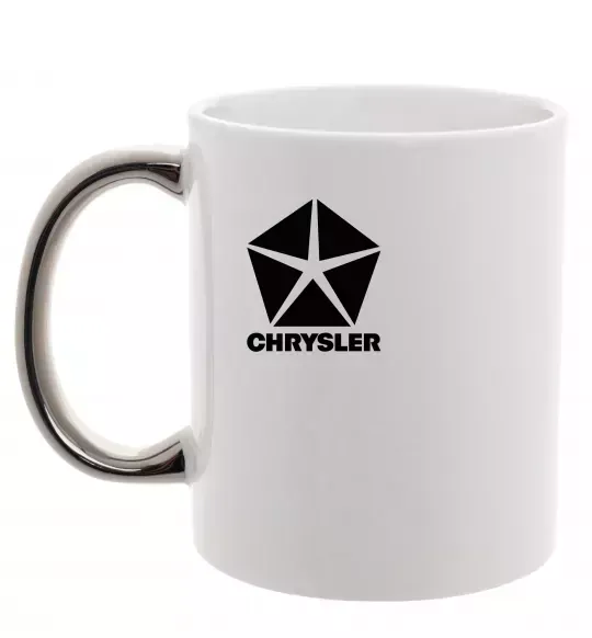 Чашка с цветной ручкой Chrysler Серебро фото