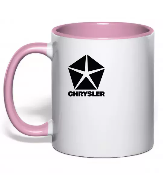 Чашка с цветной ручкой Chrysler Нежно розовый фото