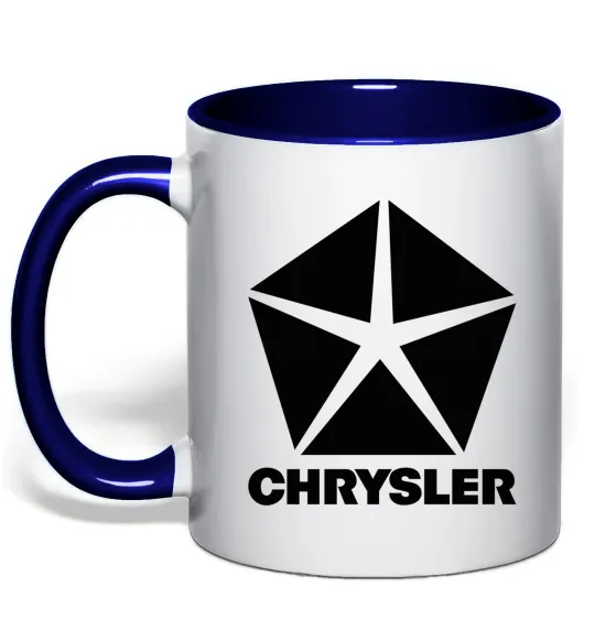 Чашка з кольоровою ручкою Chrysler Глибокий темно-синій фото