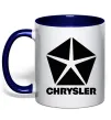 Чашка з кольоровою ручкою Chrysler Глибокий темно-синій фото