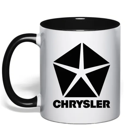 Чашка з кольоровою ручкою Chrysler Чорний фото
