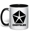 Чашка з кольоровою ручкою Chrysler Чорний фото
