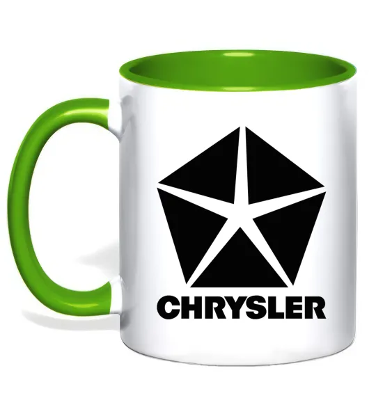 Чашка з кольоровою ручкою Chrysler Зелений фото