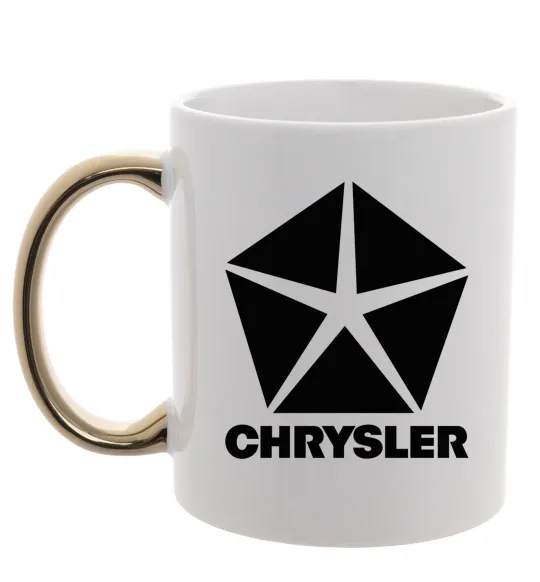 Чашка з кольоровою ручкою Chrysler Золото фото