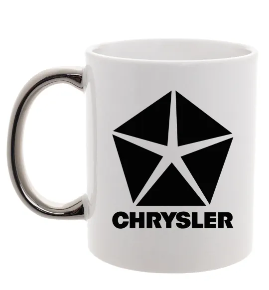 Чашка з кольоровою ручкою Chrysler Срібло фото