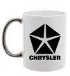 Чашка з кольоровою ручкою Chrysler Срібло фото