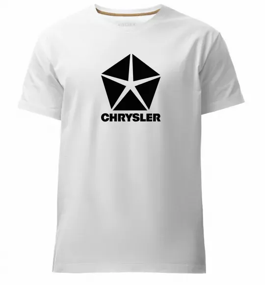 Мужская премиум футболка Chrysler Белый фото