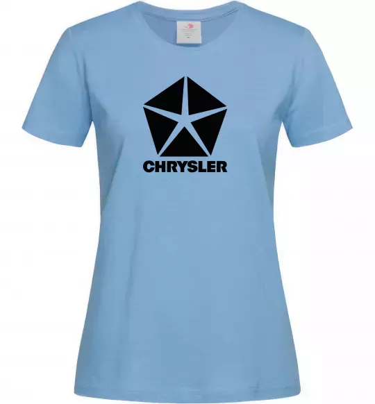 Женская футболка Chrysler Голубой фото