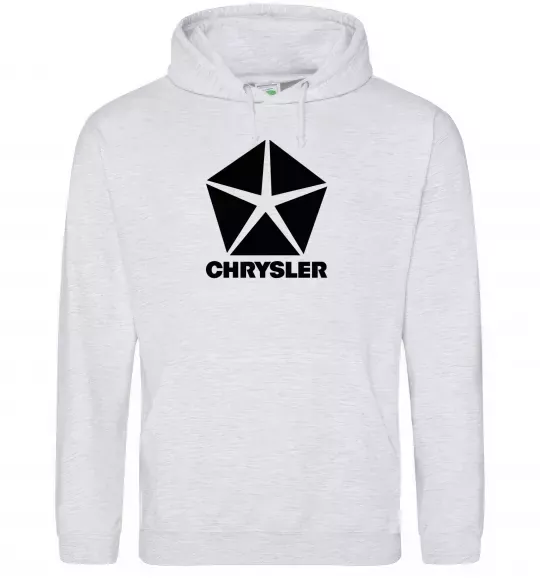 Чоловіча толстовка (худі) Chrysler Сірий меланж фото