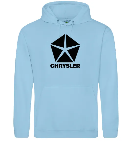 Мужская толстовка (худи) Chrysler Голубой фото