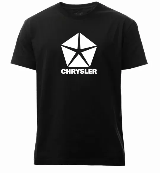 Мужская премиум футболка Chrysler Черный фото