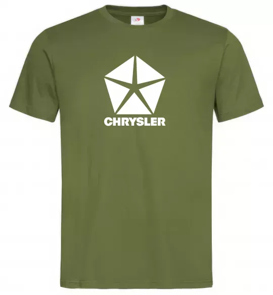 Чоловіча футболка Chrysler Оливковий фото