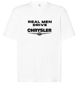 Футболка Оверсайз Real men drive Chrysler