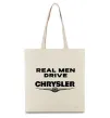 Еко-сумка Real men drive Chrysler Бежевий фото