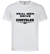 Чоловіча футболка Real men drive Chrysler Білий Чоловіча футболка Real men drive Chrysler Білий фото