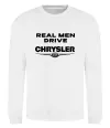Свитшот Real men drive Chrysler Белый фото