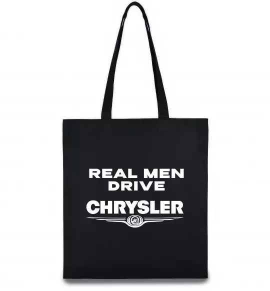 Еко-сумка Real men drive Chrysler Чорний фото