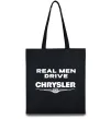 Еко-сумка Real men drive Chrysler Чорний фото
