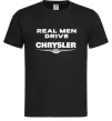 Чоловіча футболка Real men drive Chrysler Чорний Чоловіча футболка Real men drive Chrysler Чорний фото