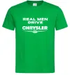Чоловіча футболка Real men drive Chrysler Зелений Чоловіча футболка Real men drive Chrysler Зелений фото