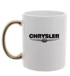 Чашка с цветной ручкой Chrysler logo Золото фото