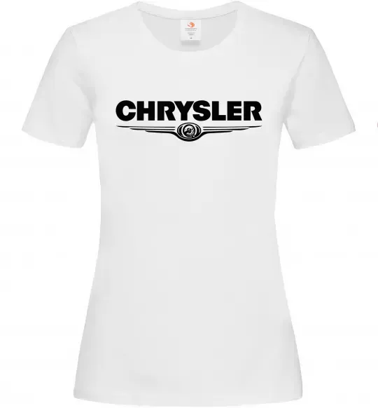 Женская футболка Chrysler logo Белый фото