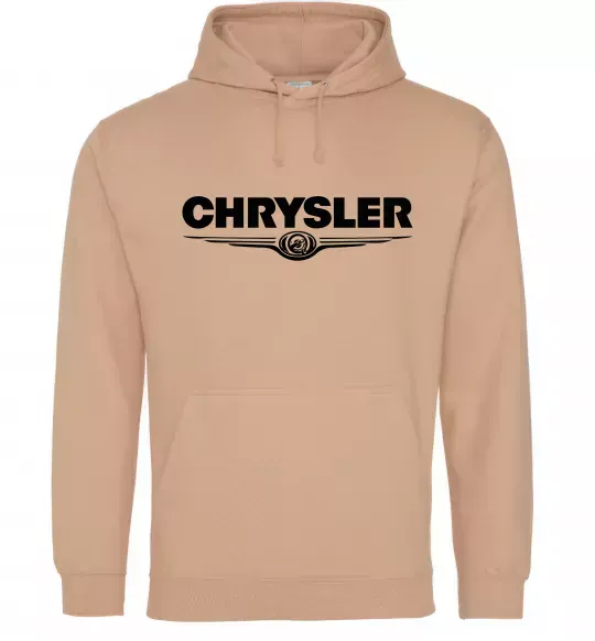 Мужская толстовка (худи) Chrysler logo Песочный фото