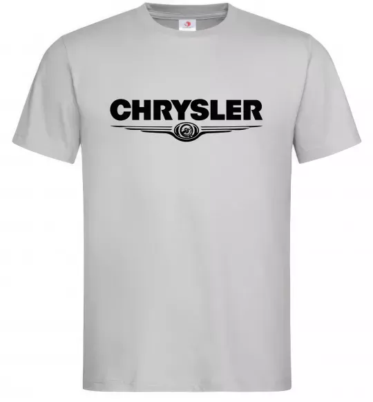 Мужская футболка Chrysler logo Серый фото