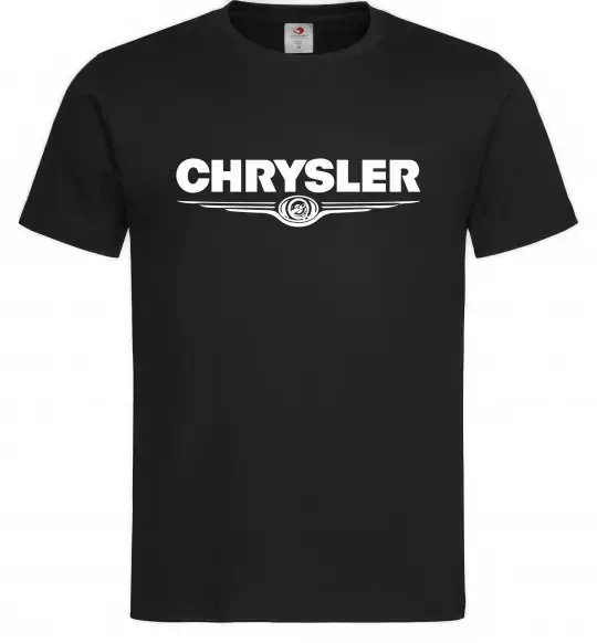 Мужская футболка Chrysler logo Черный фото