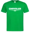 Мужская футболка Chrysler logo Зеленый фото
