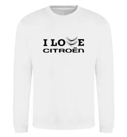 Свитшот I love Citroen Белый фото