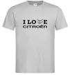 Чоловіча футболка I love Citroen Сірий Чоловіча футболка I love Citroen Сірий фото