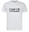 Чоловіча футболка I love Citroen Білий Чоловіча футболка I love Citroen Білий фото