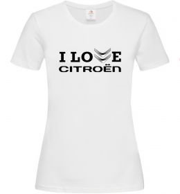 Женская футболка I love Citroen Женская футболка I love Citroen