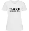 Женская футболка I love Citroen Белый Женская футболка I love Citroen Белый фото