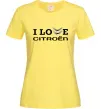Женская футболка I love Citroen Лимонный Женская футболка I love Citroen Лимонный фото