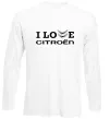 Лонгслів I love Citroen Білий Лонгслів I love Citroen Білий фото