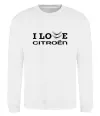 Світшот I love Citroen Білий фото
