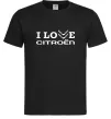 Чоловіча футболка I love Citroen Чорний Чоловіча футболка I love Citroen Чорний фото