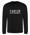 Світшот I love Citroen Чорний фото