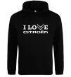 Жіноча толстовка (худі) I love Citroen Чорний фото